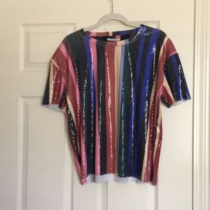 Sequin Zara top